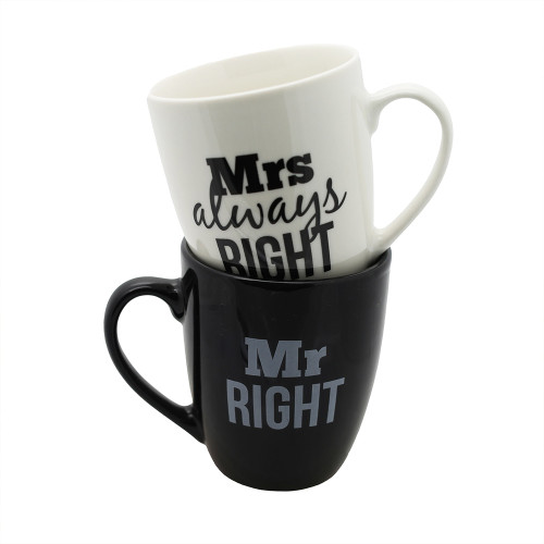 Mr and Mrs Always Right Mug Set