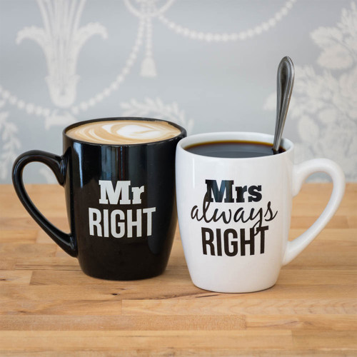 Mr and Mrs Always Right Mug Set