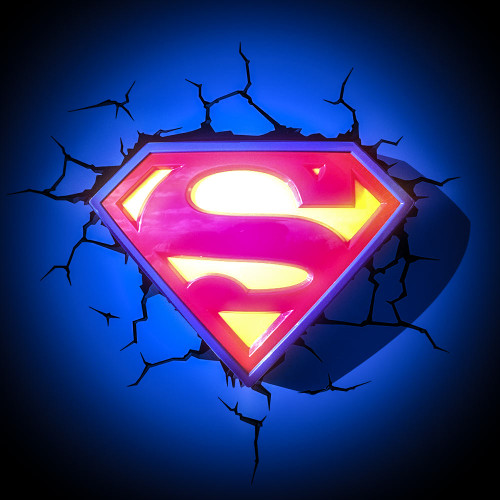 Superman Logo Light with Wall-Breaking Effect