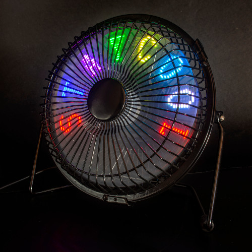 Light Up Message Fan