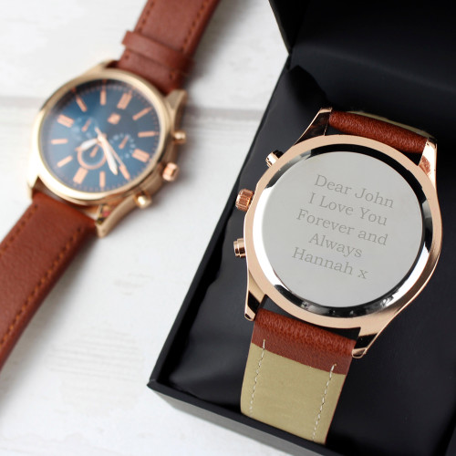 Personalised Rose Gold Watch Version 1