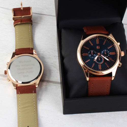 Personalised Rose Gold Watch Version 1