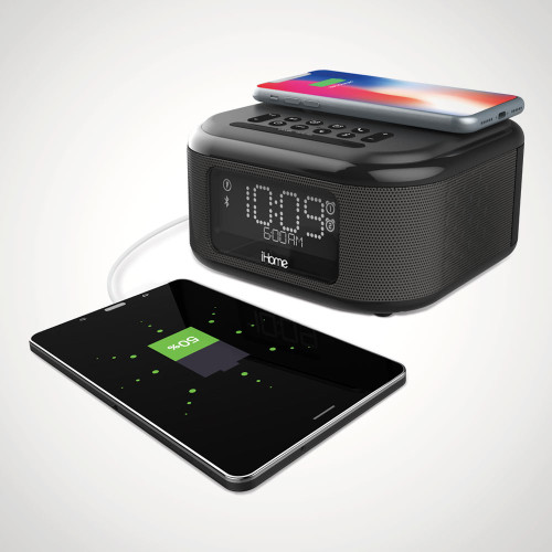 Wireless Charging Alarm Clock and Speaker