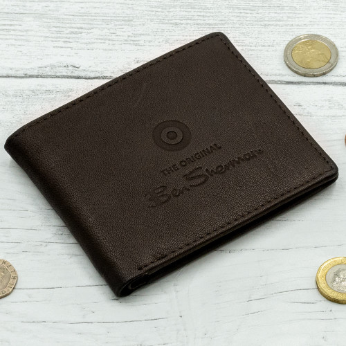Ben Sherman Dack Leather Coin Wallet - Brown