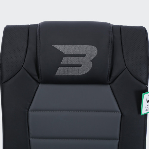 BraZen Stag 2.1 Bluetooth Gaming Chair - Black and Grey