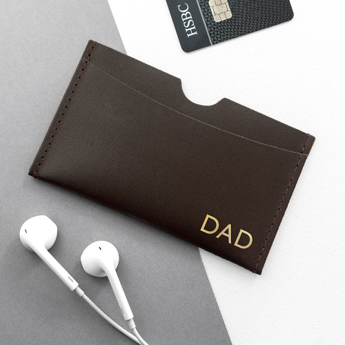 Personalised Luxury Leather Card Holder