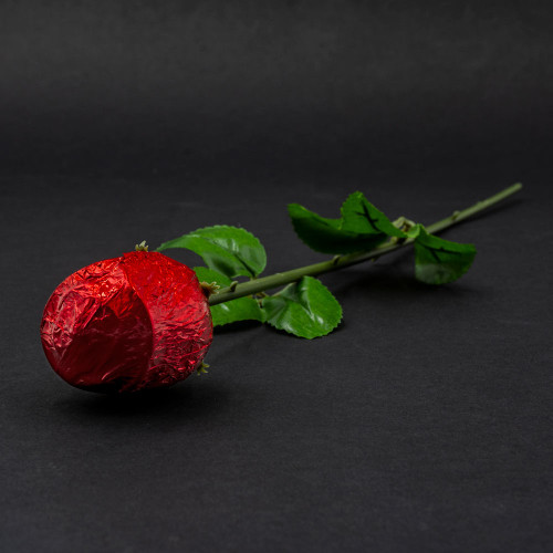 Belgian Milk Chocolate Rose with a Personalisable Sticker