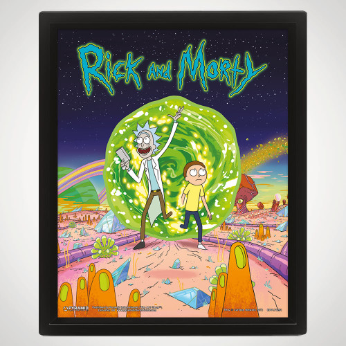 Rick and Morty Portal 3D Lenticular Poster