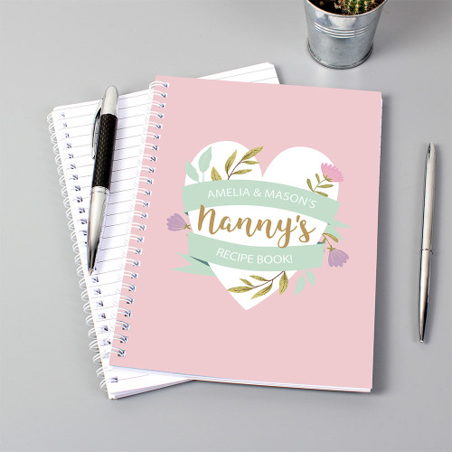 Personalised Floral A5 Notebook