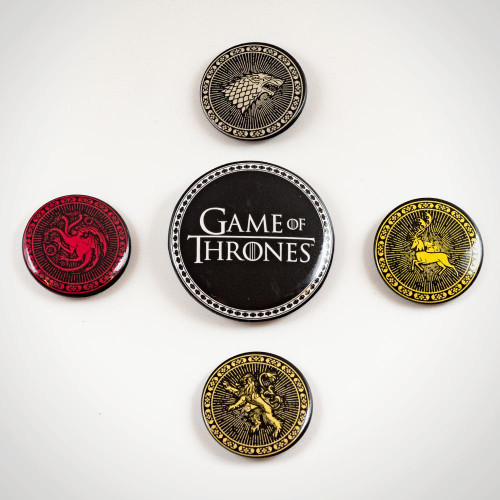 Game of Thrones Four Great Houses Badge Set