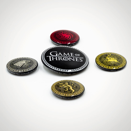 Game of Thrones Four Great Houses Badge Set