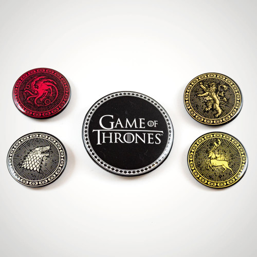 Game of Thrones Four Great Houses Badge Set