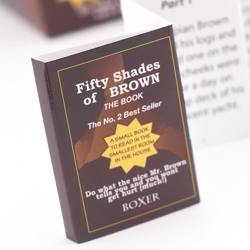 50 Shades of Brown Book and Toilet Paper