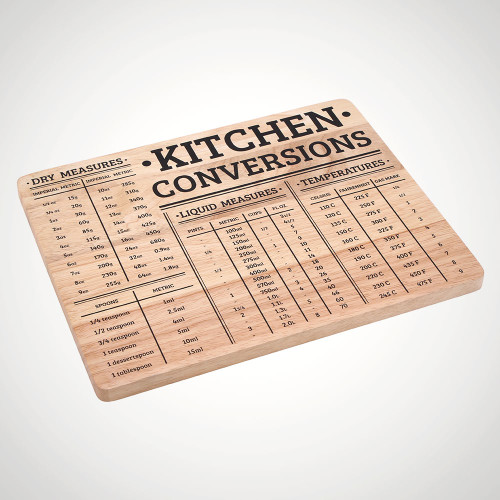 Wood Chopping Board with Kitchen Conversions