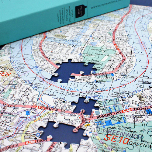 Personalised London Map Jigsaw Puzzle - 400 Piece