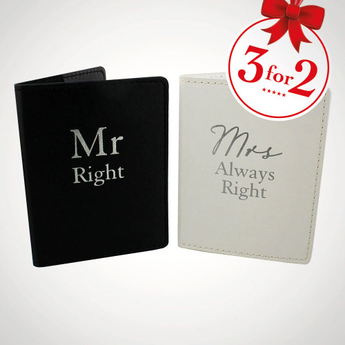Mr Right and Mrs Always Right Passport Holders