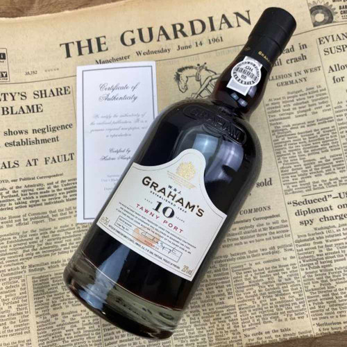 Personalised 10 Year Old Tawny Port & Newspaper
