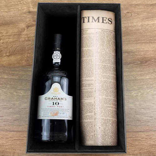 Personalised 10 Year Old Tawny Port & Newspaper