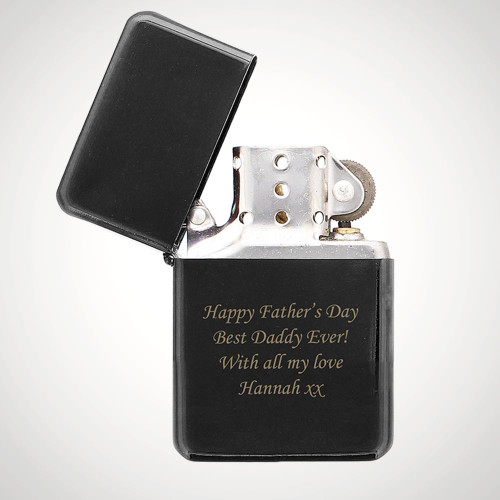 Personalised Black Lighter