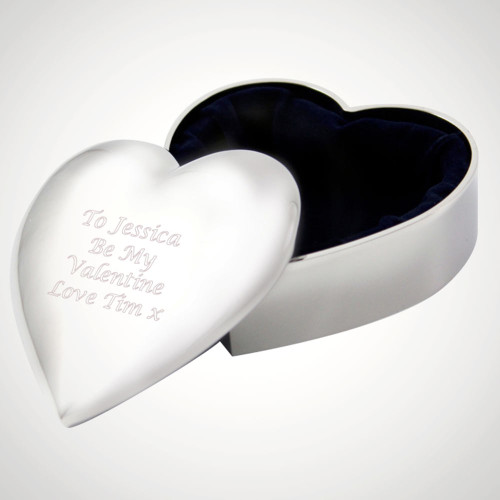 Personalised Heart Trinket Box