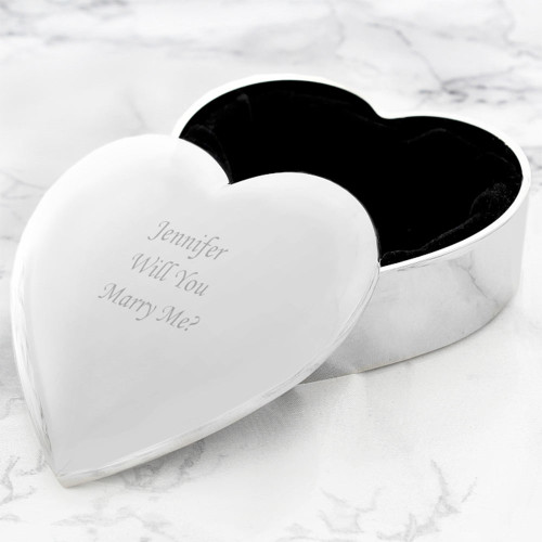 Personalised Heart Trinket Box