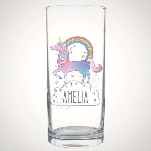 Personalised Unicorn Glass