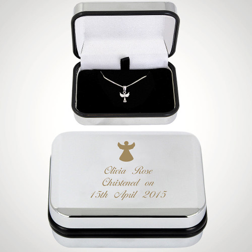 Personalised Angel Necklace and Box