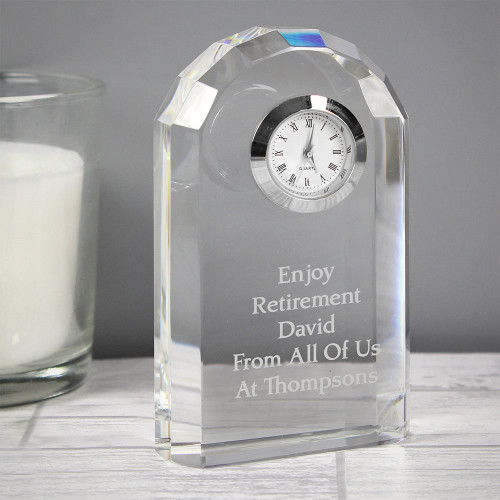 Personalised Crystal Clock