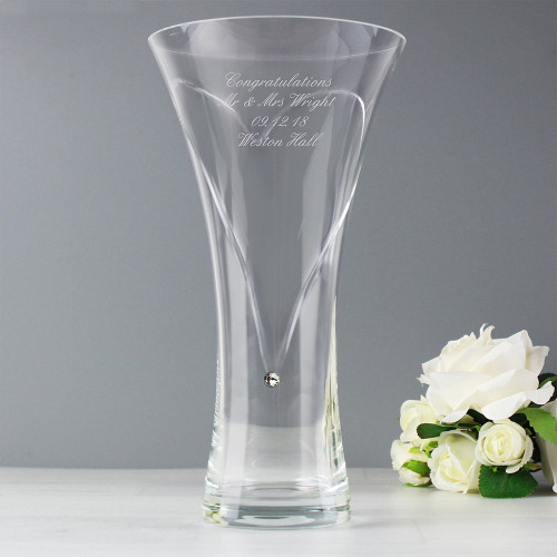 Personalised Golden Wedding Anniversary Vase