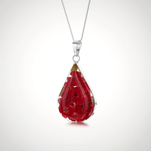 Poppy Tear Drop Pendant