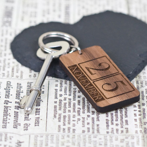 Custom Special Date Keyring