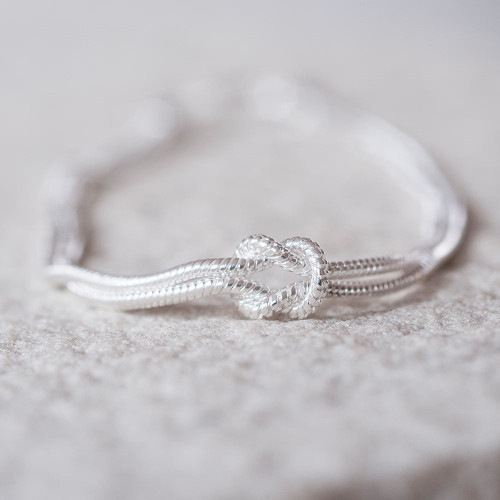 Silver Tie the Knot Bracelet