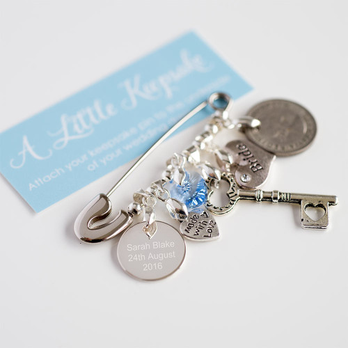 Something Old, New, Borrowed, Blue Wedding Pin