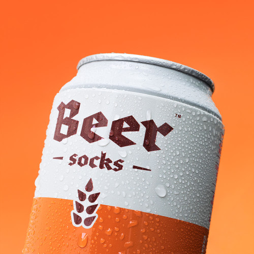 Beer Socks in a Can