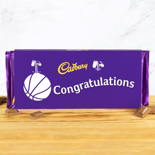 Personalised Sports 360g Cadbury Dairy Milk Bar