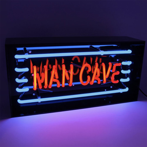 Neon Man Cave Light in Acrylic Box