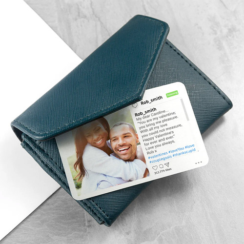 Personalised Walletgram Metal Keepsake