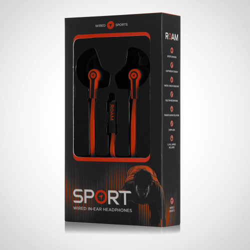 Roam Red Sport In Ear Headphones