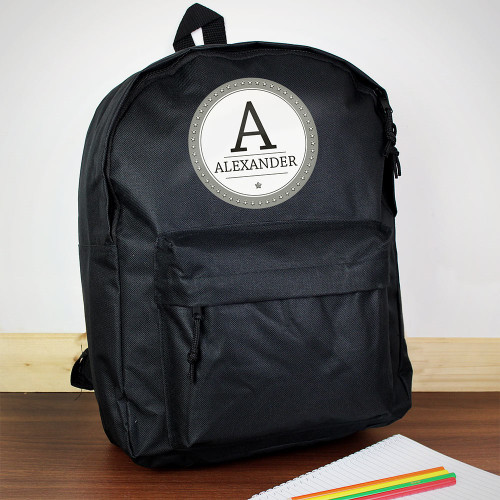 Personalised Initial Backpack