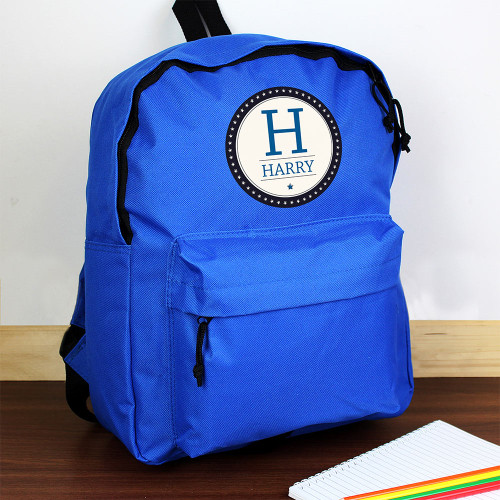 Personalised Initial Backpack