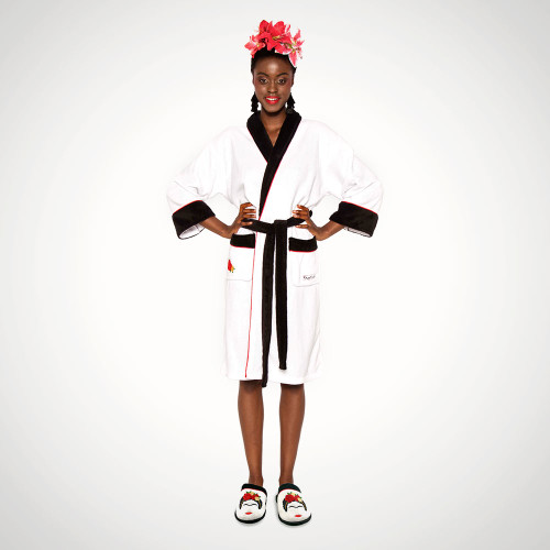 Frida Kahlo Minimalist Fleece Bathrobe