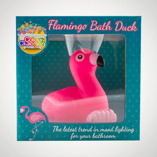 Light Up Floating Flamingo Rubber Duck