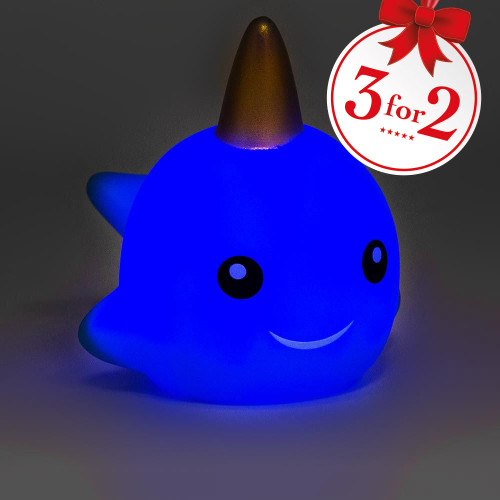 Light Up Floating Narwhal Rubber Duck