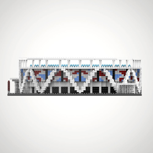 West Ham FC Football Stadium 3D Construction Kit