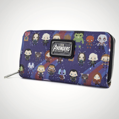 Avengers Chibi Character Zip Wallet