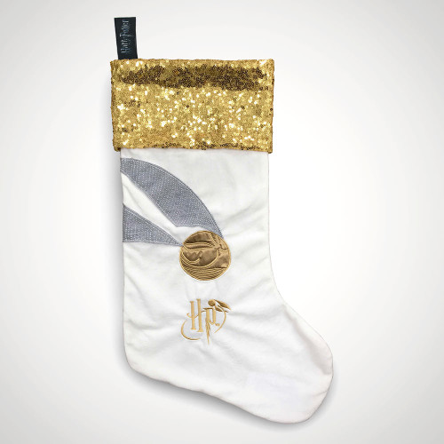 Golden Snitch Sparkly Christmas Stocking - Only at Menkind!