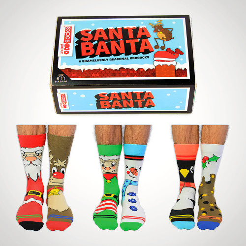 United Oddsocks Santa Banta Socks UK 6-11