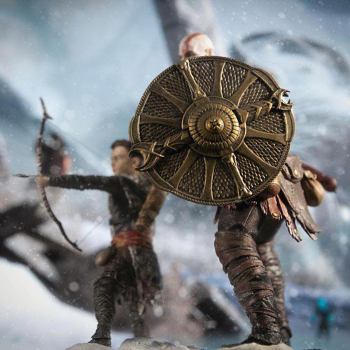 God of War Kratos and Atreus Scale Statue