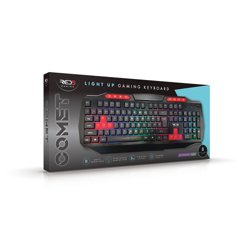 RED5 Comet Gaming Keyboard in packaging