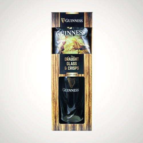 Guinness Draught Glass and Crisps Gift Set